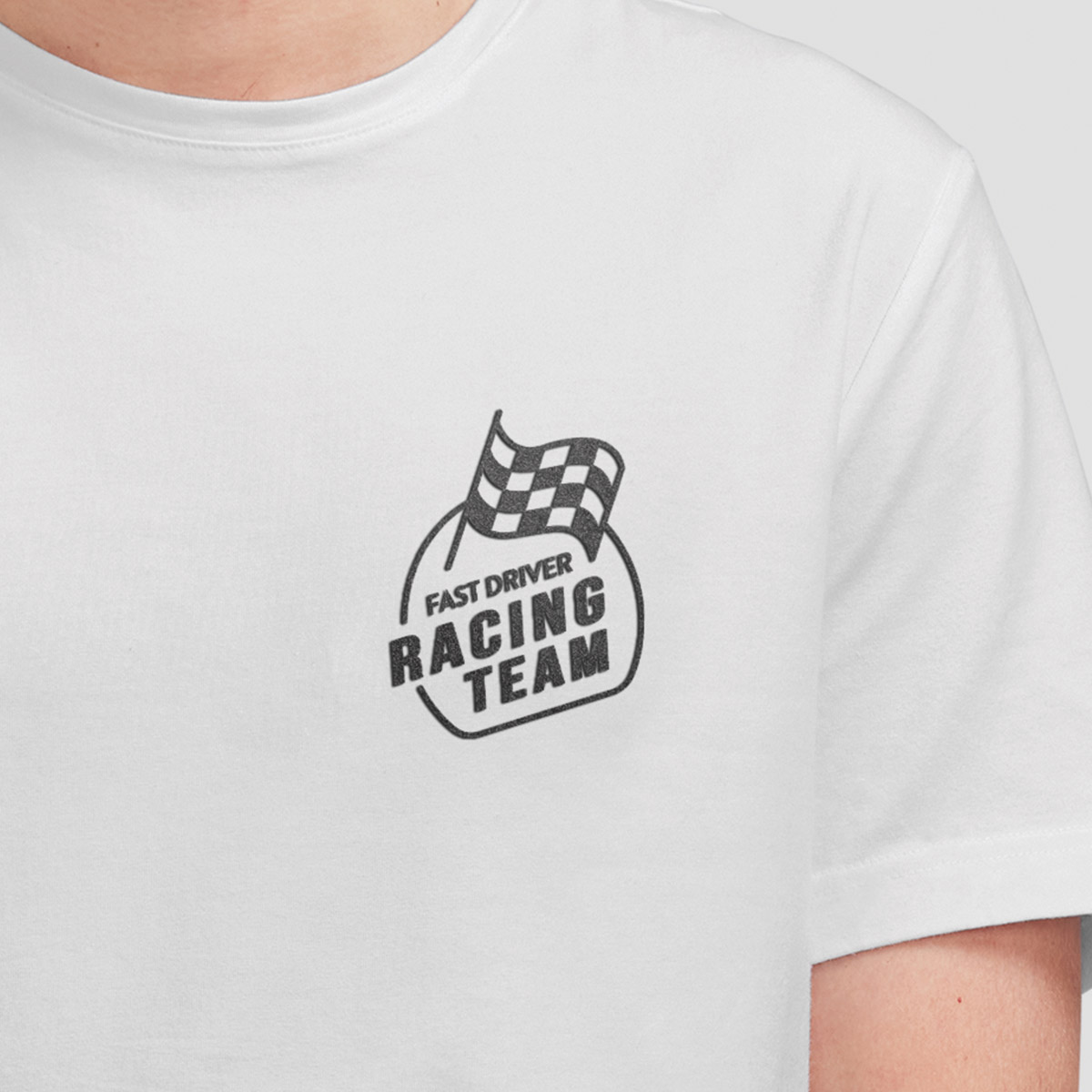 Tee shirt fast driver racing team details