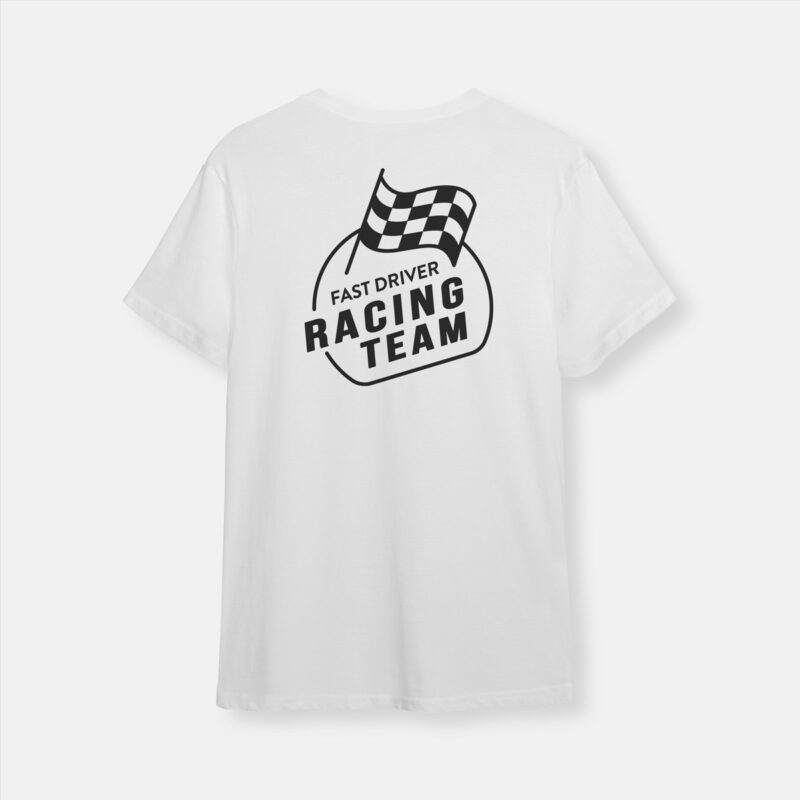 Tee shirt fast driver racing team dos