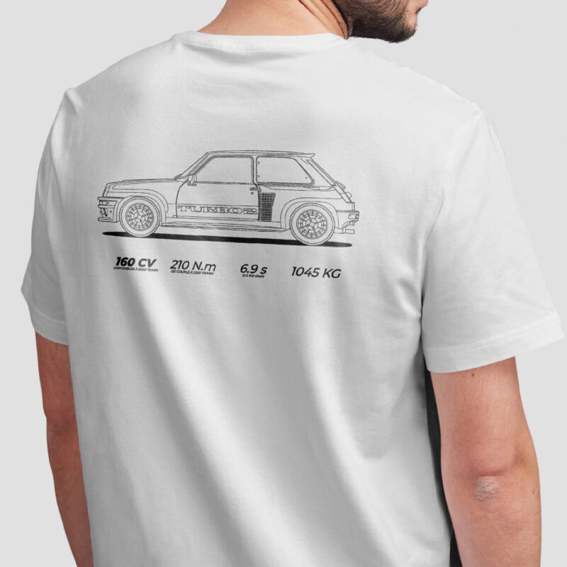 Tee shirt R5 Turbo 2 Blanc